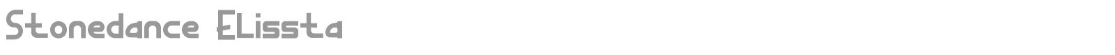 Stonedance Elissta font preview
